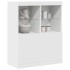 Aparador blanco 81x37x100 cm madera de
