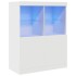 Aparador blanco 81x37x100 cm madera de