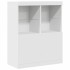 Aparador blanco 81x37x100 cm madera de