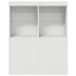 Aparador blanco 81x37x100 cm madera de