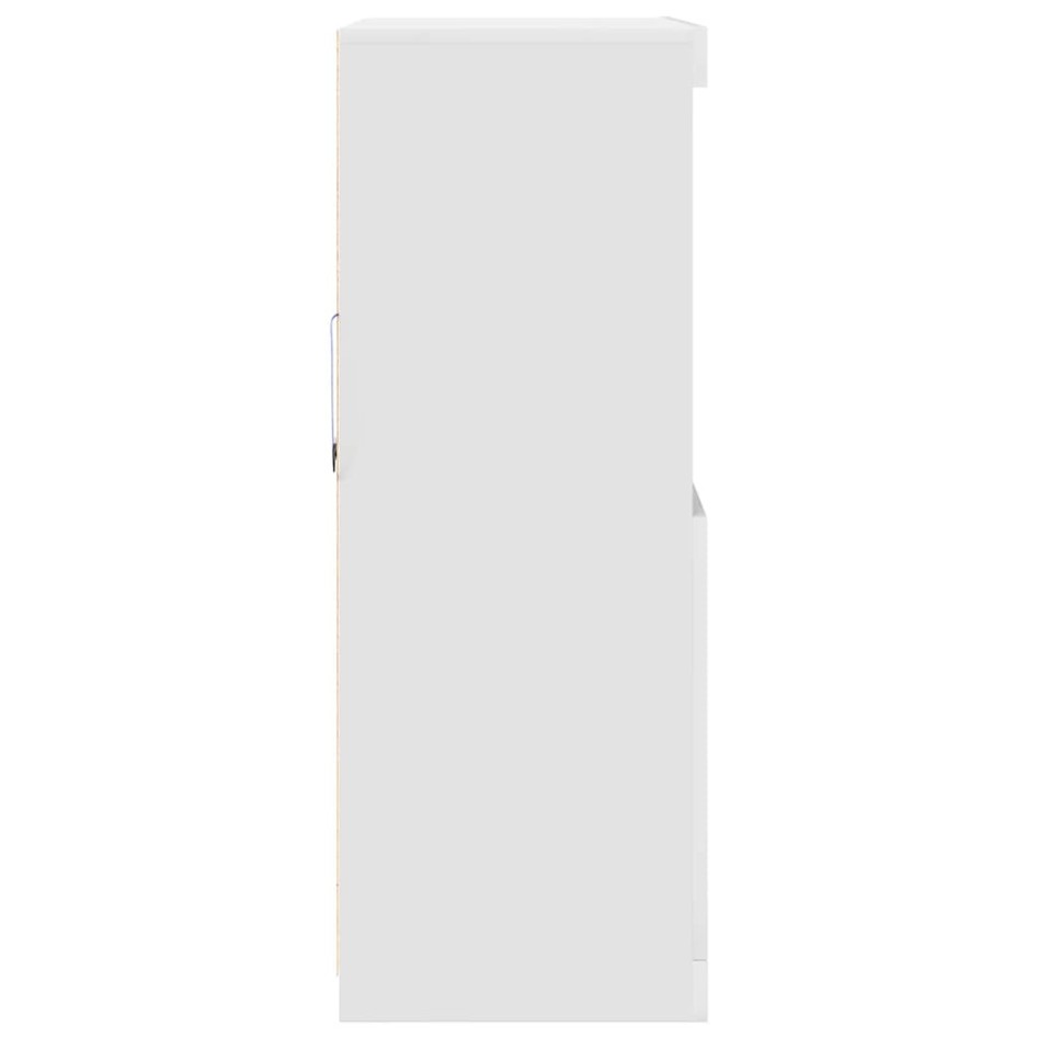 Aparador blanco 81x37x100 cm madera de