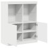 Aparador blanco 81x37x100 cm madera de