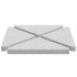 Placa de peso para sombrilla 4 uds granito gris triangular