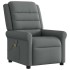 Sillón de masaje reclinable de tela gris