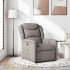 Sillón de masaje reclinable de tela gris