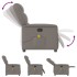 Sillón de masaje reclinable de tela gris