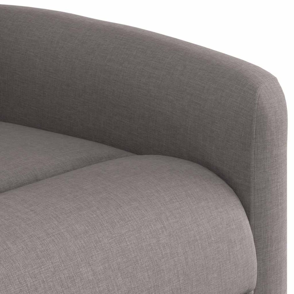 Sillón de masaje reclinable de tela gris
