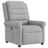 Sillón reclinable de tela gris