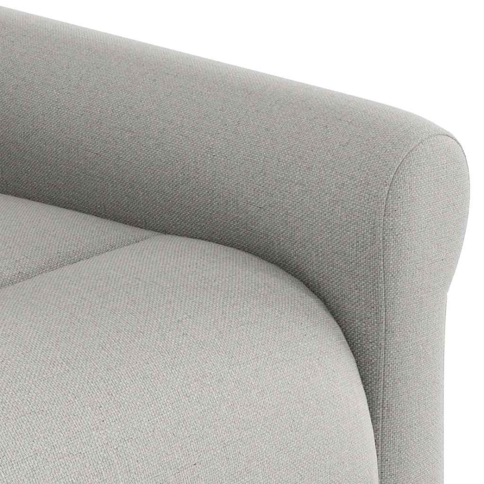 Sillón reclinable de tela gris