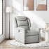 Sillón reclinable de tela gris