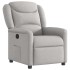 Sillón reclinable de tela gris