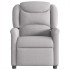 Sillón reclinable de tela gris