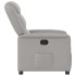 Sillón reclinable de tela gris