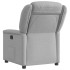 Sillón reclinable de tela gris