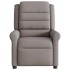 Sillón de masaje reclinable de tela gris