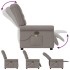 Sillón de masaje reclinable de tela gris