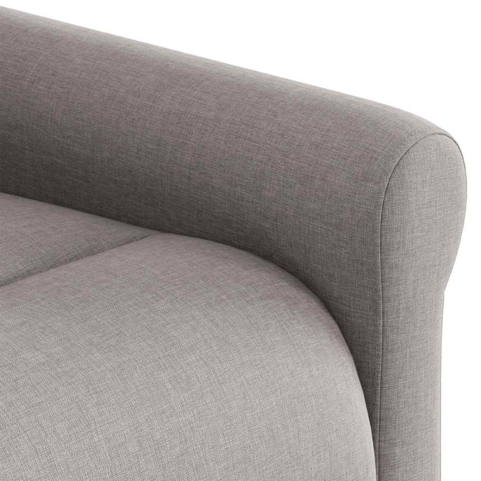 Sillón de masaje reclinable de tela gris