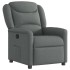 Sillón reclinable de tela gris