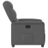 Sillón reclinable de tela gris