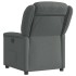 Sillón reclinable de tela gris