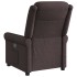 Sillón de masaje reclinable de tela marrón