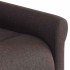 Sillón de masaje reclinable de tela marrón
