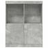 Aparador de madera contrachapada gris hormigón 81x37x100