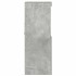 Aparador de madera contrachapada gris hormigón 81x37x100