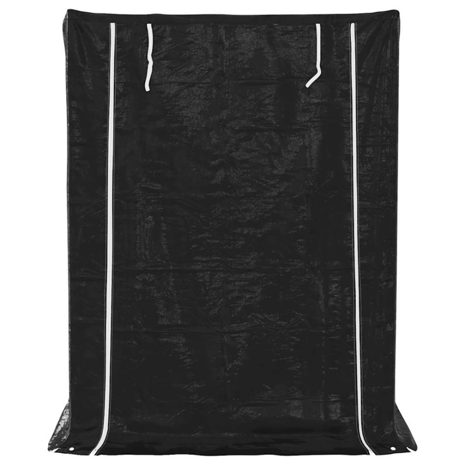 Leñero con protector de lluvia 150x100x200 cm acero