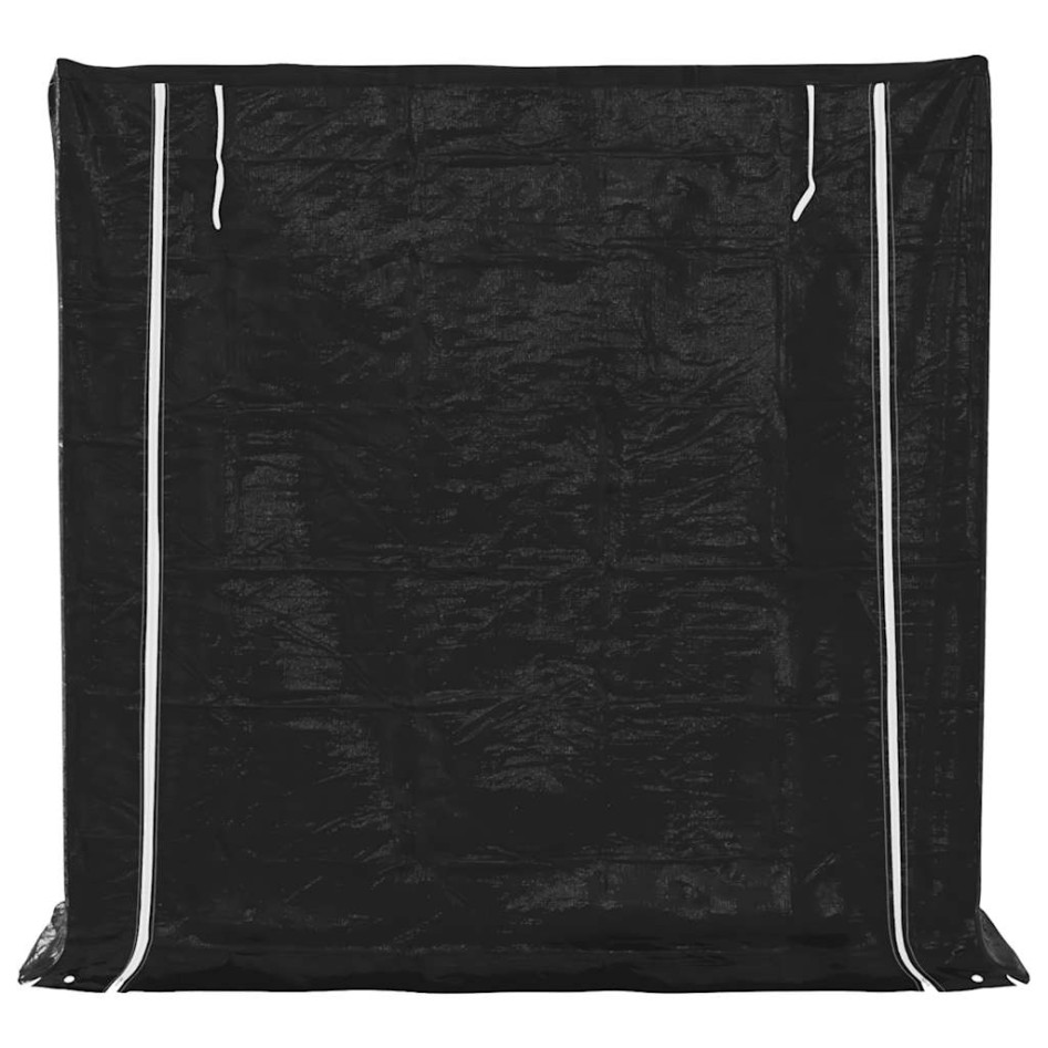 Leñero con protector de lluvia 200x60x200 cm acero