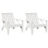 Sillas de jardín adirondack 2 uds blanco 75x77x77