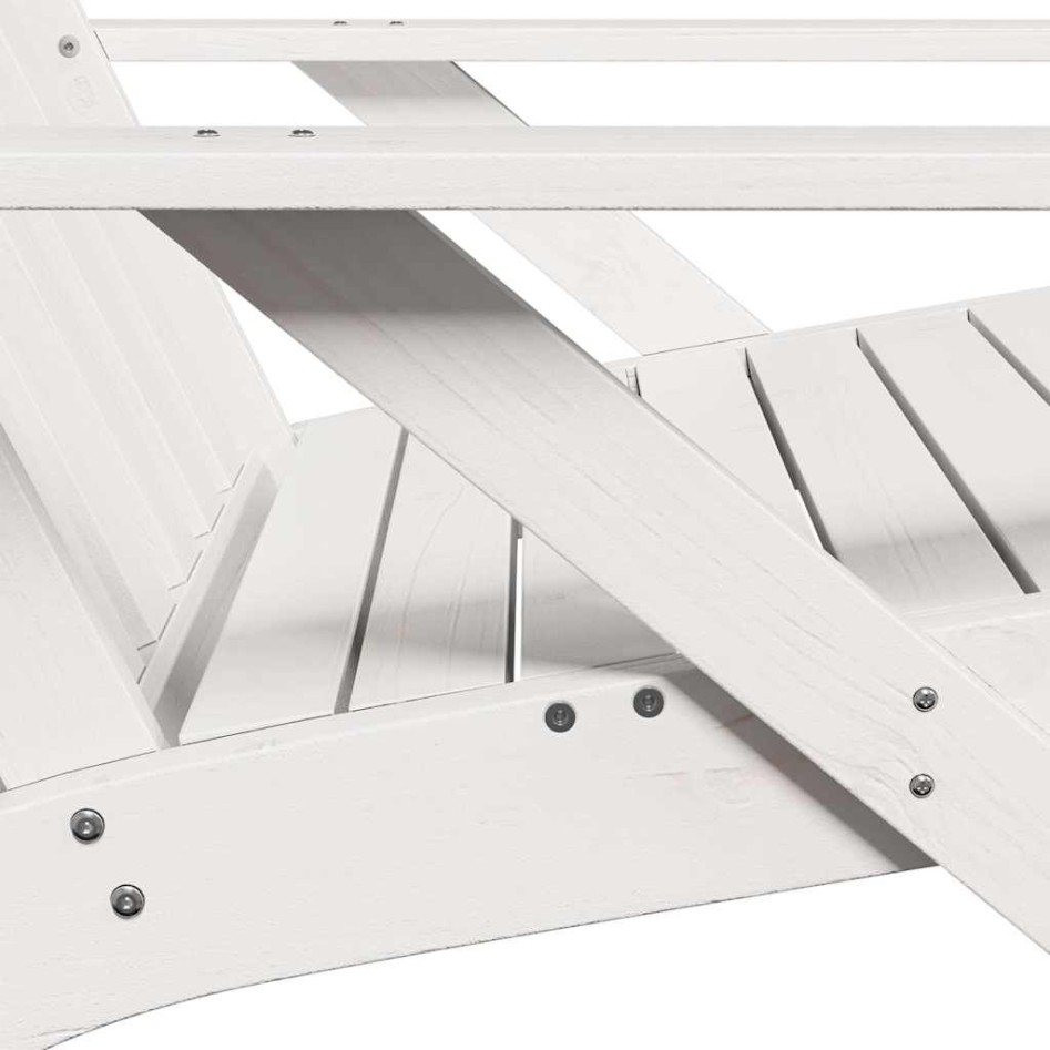 Sillas de jardín adirondack 2 uds blanco 75x77x77