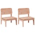 Sillas de jardín 2 uds madera abeto douglas 60x52,5x72