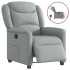 Sillón reclinable eléctrico tela gris