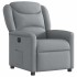 Sillón reclinable eléctrico tela gris