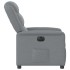 Sillón reclinable eléctrico tela gris