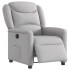 Sillón reclinable eléctrico de tela gris