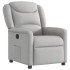 Sillón reclinable eléctrico de tela gris