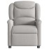 Sillón reclinable eléctrico de tela gris