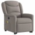 Sillón reclinable de masaje elevable tela gris