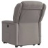 Sillón reclinable de masaje elevable tela gris