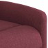 Sillón reclinable de masaje elevable tela rojo