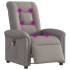 Sillón reclinable de masaje eléctrico tela gris