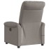 Sillón reclinable de masaje eléctrico tela gris