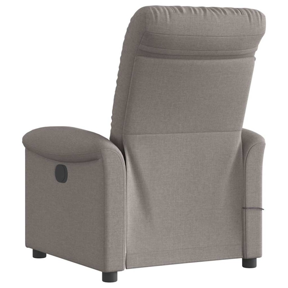 Sillón reclinable de masaje eléctrico tela gris
