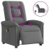 Sillón reclinable de masaje eléctrico tela gris