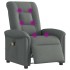 Sillón reclinable de masaje eléctrico tela gris
