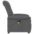 Sillón reclinable de masaje eléctrico tela gris
