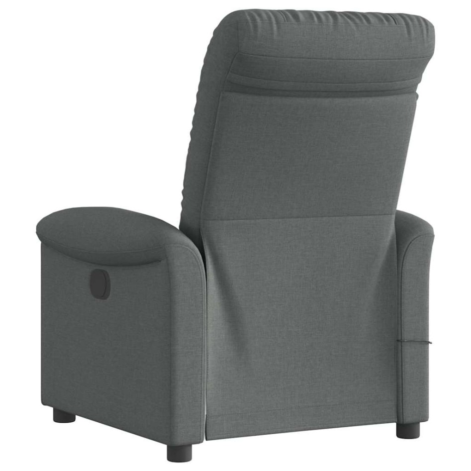 Sillón reclinable de masaje eléctrico tela gris
