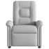 Sillón reclinable de masaje eléctrico tela gris